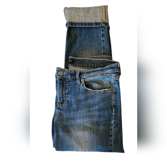 Banana Republic Dark Wash Girlfriend Skinny Jeans - Sz 29/8 - Picture 5 of 10